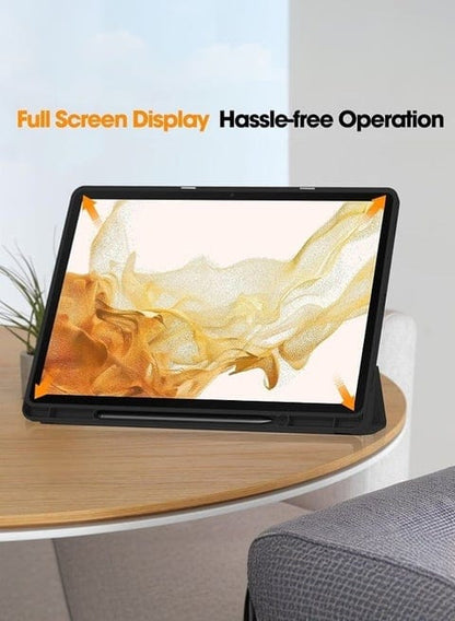 Smart Folding Case with Pen Holder for Samsung Galaxy Tab S10FE Plus(SM-X620 / X626 / X626B)
