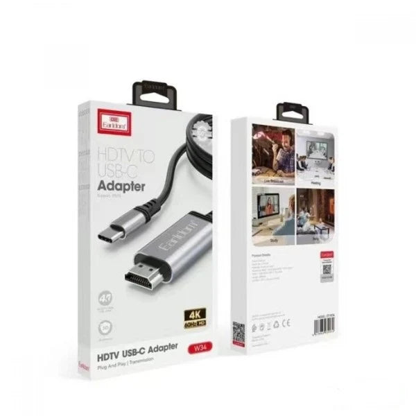 Earldom Cable HDMI to USB-C HD ET-W34