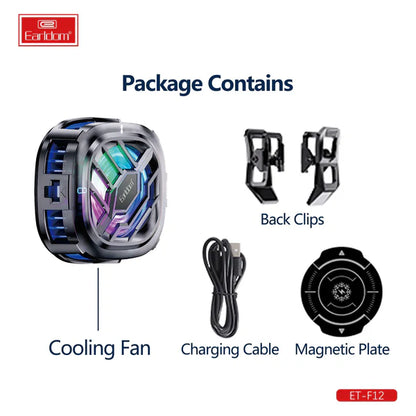 Earldom F12 Smartphone Cooling Fan (Gaming)