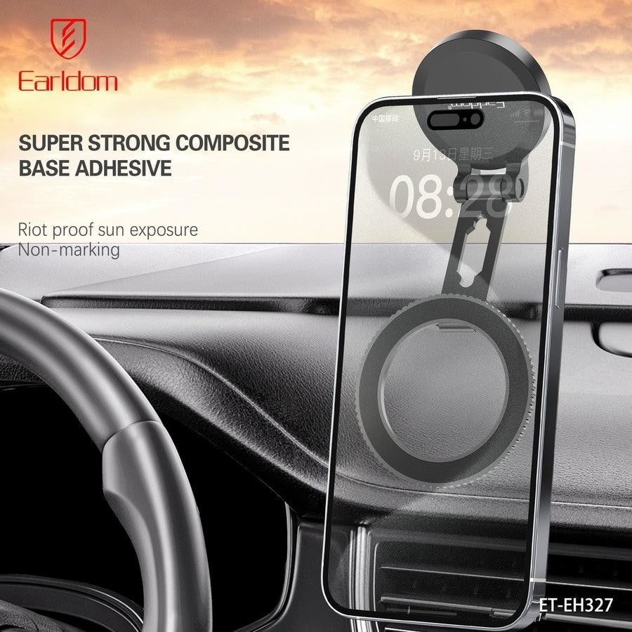 Earldom EH327 Car Phone Holder – Adjustable Dashboard/Windshield Mount with 360° Rotation & Strong Grip