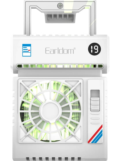 Earldom F23 Clip-On Phone Cooling Fan with RGB & Digital Temperature Display