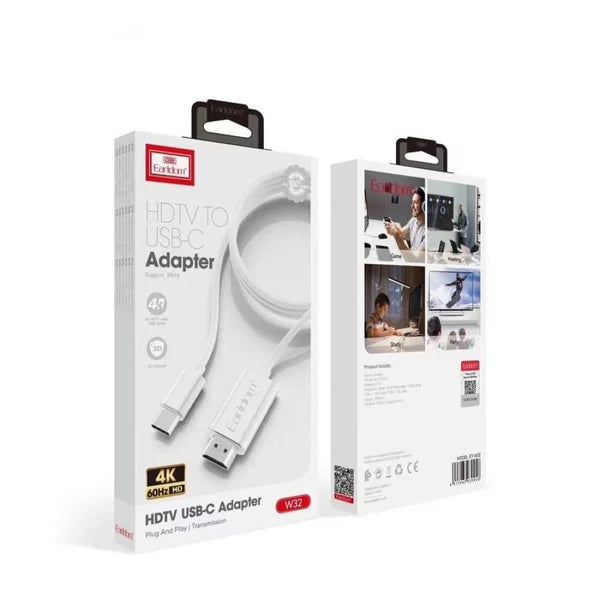 Earldom 2 Meter Cable W32 HDMI to Type C