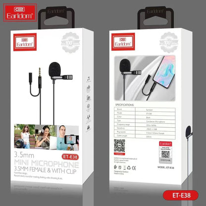 Earldom® E38 Clip Mic 3.5MM