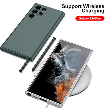 Samsung Galaxy S24 Ultra Soft Silicon Phone  Back Cover (S Pen not included)