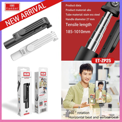 Earldom® Mini Live Broadcast Selfie Stick ZP25
