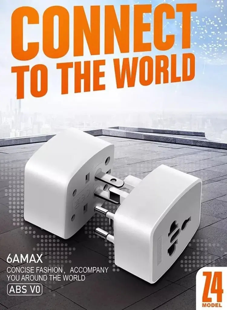 LDNIO Z4 Universal Plug Adapter with UK/EU/US/AU Pin & 2 Universal Socket