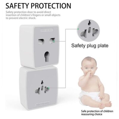 LDNIO Z4 Universal Plug Adapter with UK/EU/US/AU Pin & 2 Universal Socket