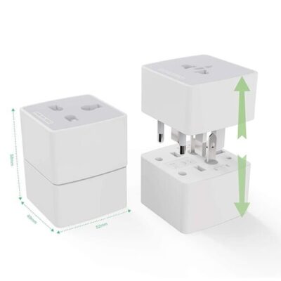 LDNIO Z4 Universal Plug Adapter with UK/EU/US/AU Pin & 2 Universal Socket